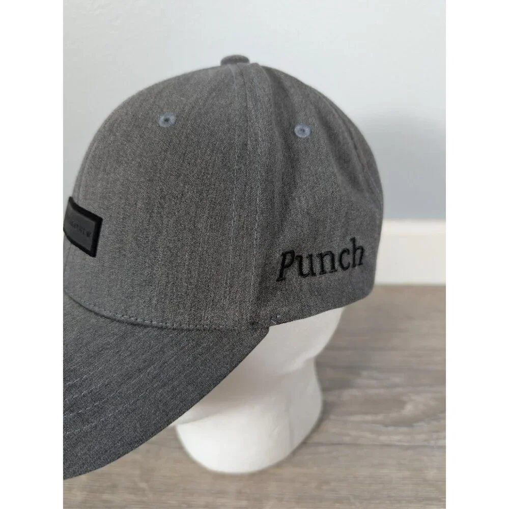 Travis Mathew Slate Gray Golf Baseball Cap Flexfit 110 Punch Adjustable Buckle